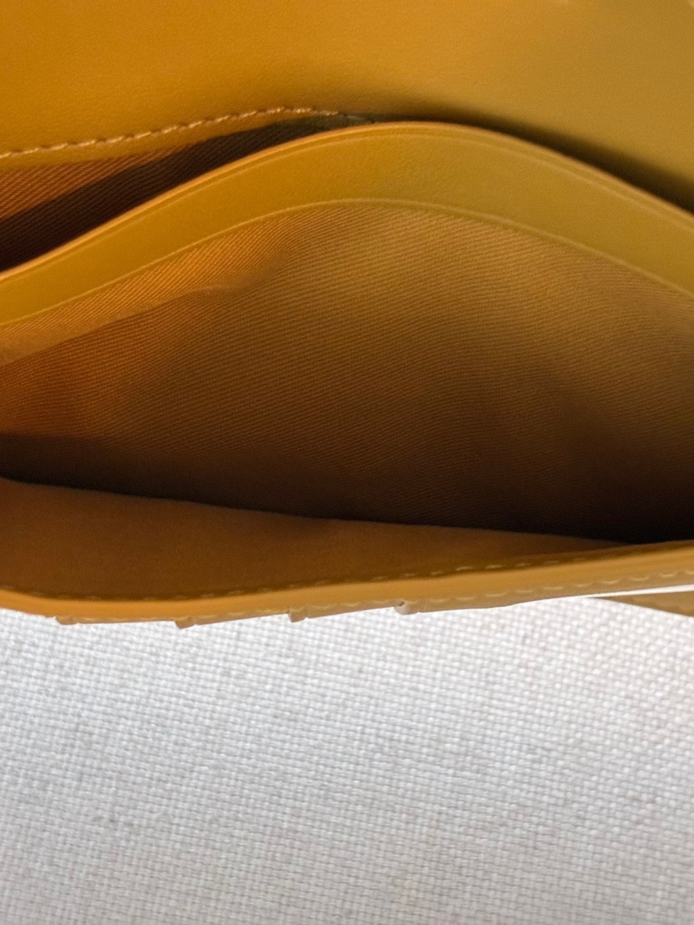 NWOT Coach RARE Mustard Yellow Leather Zip Around Wallet - Picture 9 of 16